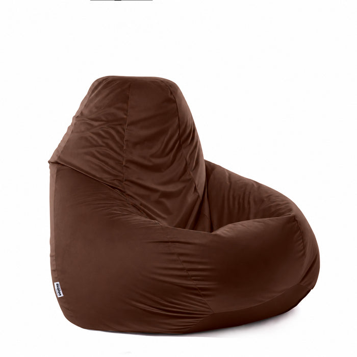 Pouf Poltrona Sacco Grande BAG XXL in velluto dim. 95 x 135 cm