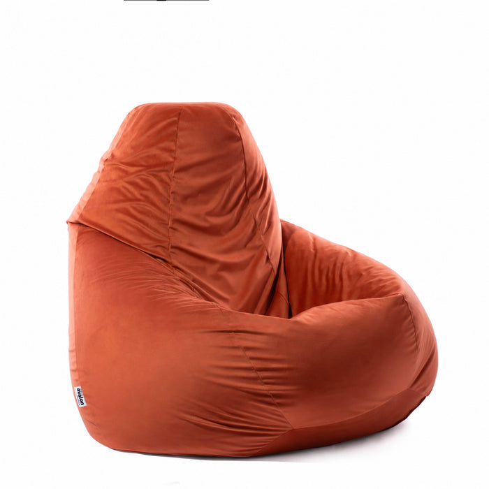 Pouf Poltrona Sacco Grande BAG XXL in velluto dim. 95 x 135 cm