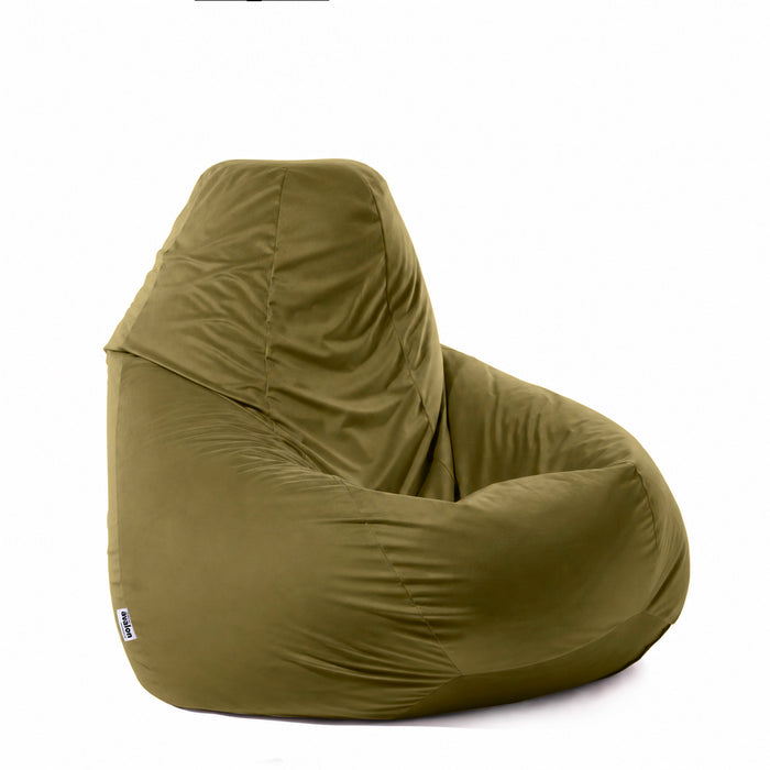 Pouf Poltrona Sacco Grande BAG XXL in velluto dim. 95 x 135 cm