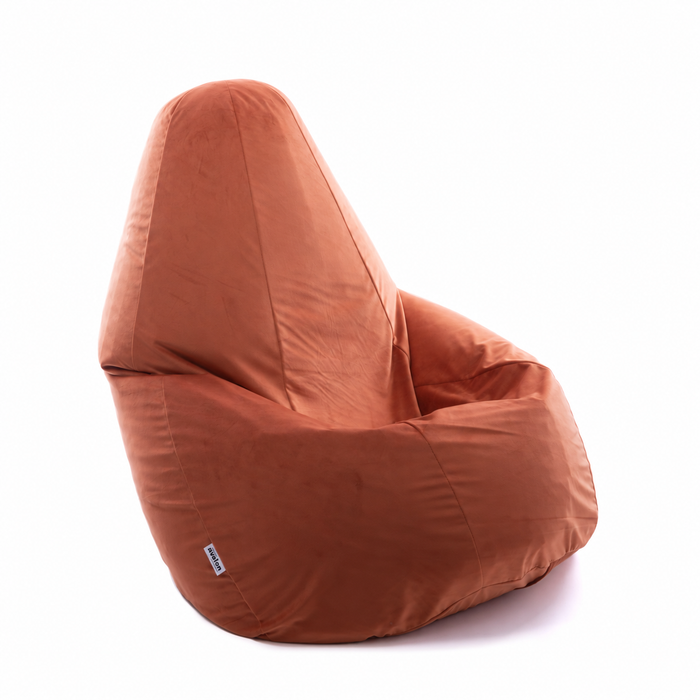 Pouf Poltrona Sacco Grande BAG L in velluto dim. 80 x 125 cm