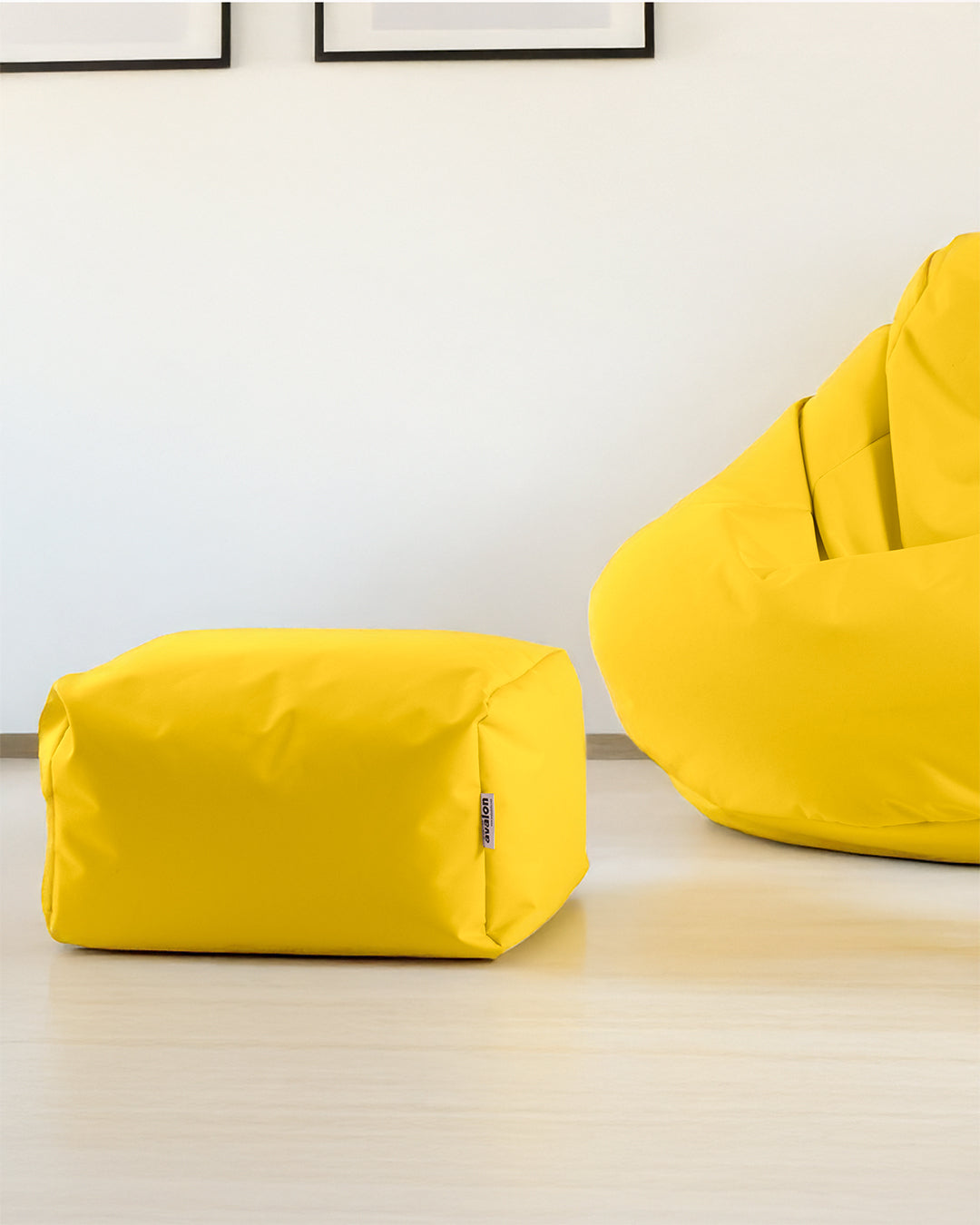 Bepouf Poltrona Sacco Puf Pouf Ecopelle Vuoto Senza Imbottitura (Giallo Senape Bepouf Poltrona Sacco Puf Pouf Ecopelle Vuoto Senza Imbottitura (Giallo Senape