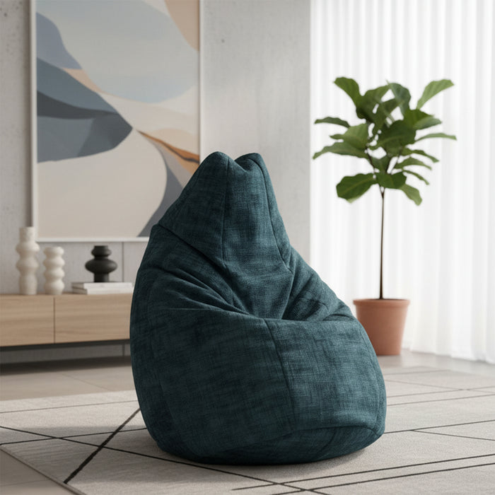 Pouf Poltrona Sacco Grande BAG L Avalon in tessuto Antimacchia Cannet per interno dim. 80 x 125 cm