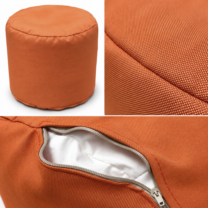Outlet - Cilindro morbido in tessuto con sacca interna dim: 45xh43 cm colore Arancione