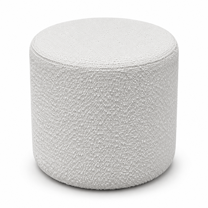 Outlet - Cilindro rigido in tessuto Bouclè dim: 45xh43 cm colore Bianco