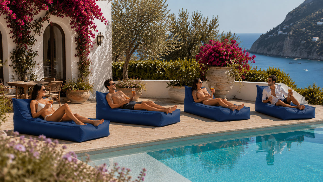 Lettino Badd L Samba Imbottito Per Esterno Dim. 70x160 cm - Avalon