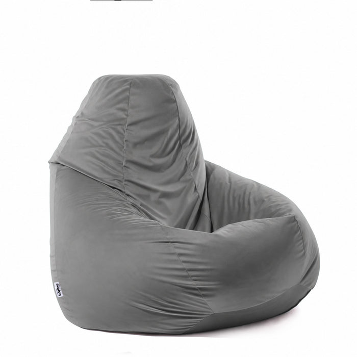 Pouf Poltrona Sacco Grande BAG XXL in velluto dim. 95 x 135 cm