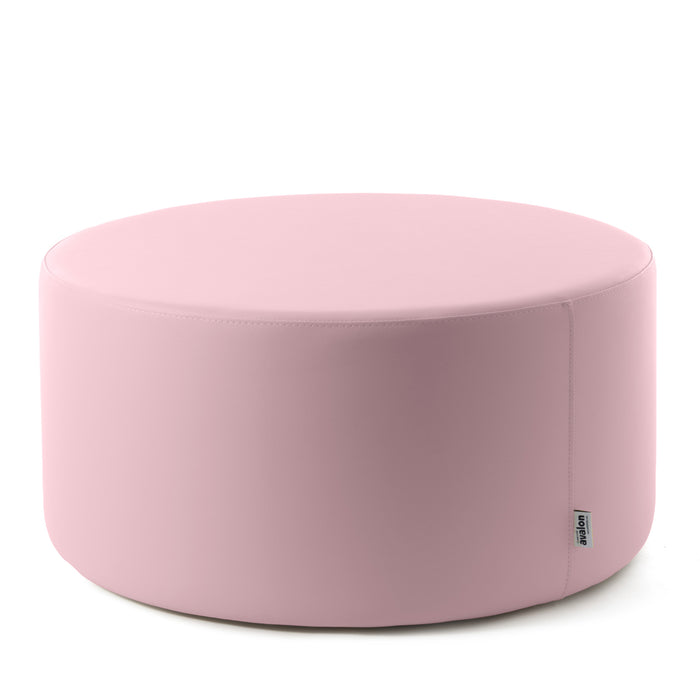 Avalon Tavolino Pouf cilindro rigido Similpelle Mamba Trendy Classe 1-IM Ignifugo per Interno ed Esterno. Dim: Ø90 cm X H40 cm
