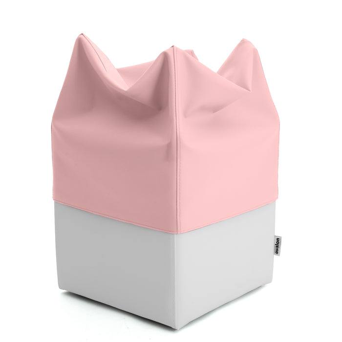 Pouf Cubo Rigido Sfoderabile 40x40 cm in Ecopelle Antimacchia o Velluto Avalon – Design Moderno Made in Italy