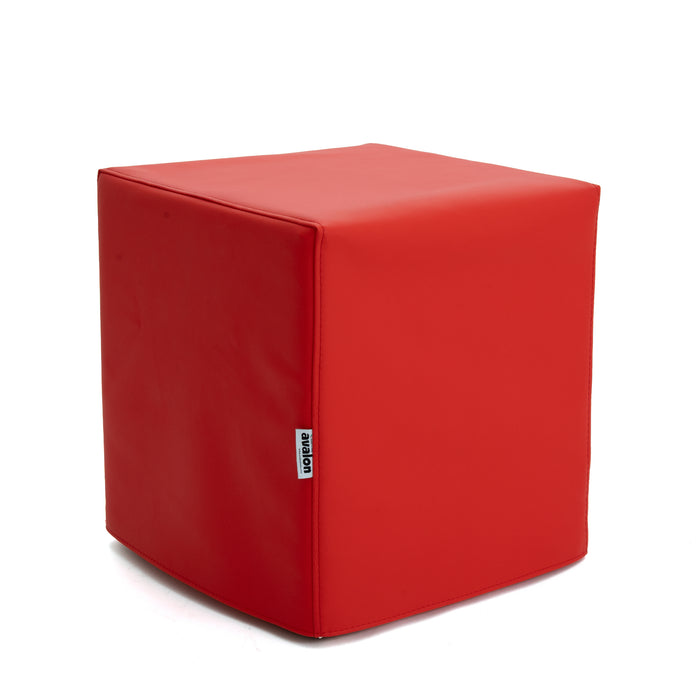 Pouf Cubo Rigido Sfoderabile 40x40 cm in Ecopelle Antimacchia o Velluto Avalon – Design Moderno Made in Italy