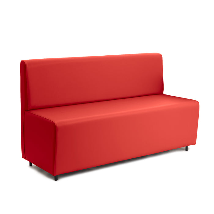 Essence 3-seater sofa for restaurants in faux leather Mamba Dim 150x62xH88