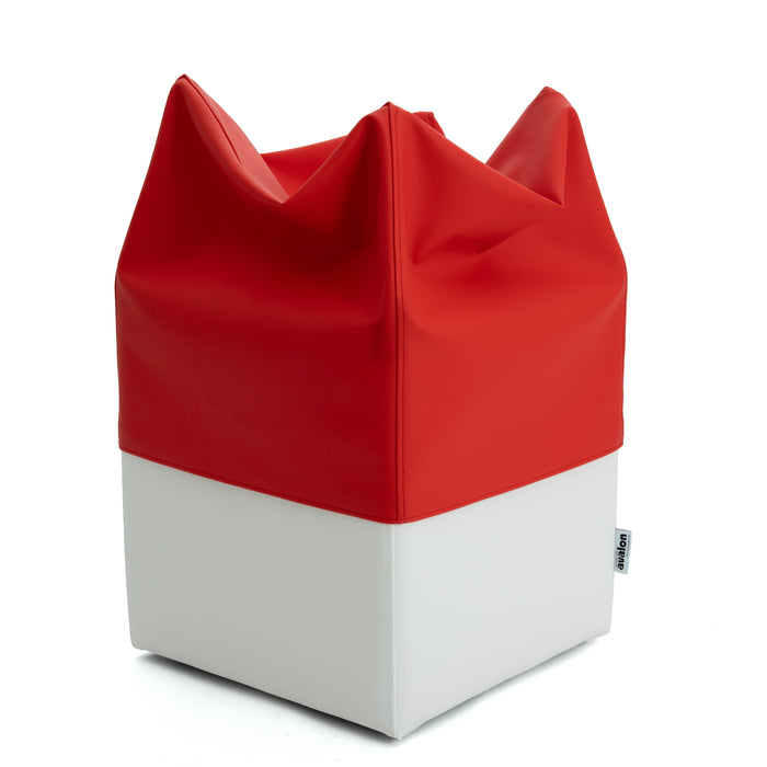 Pouf Cubo Rigido Sfoderabile 40x40 cm in Ecopelle Antimacchia o Velluto Avalon – Design Moderno Made in Italy