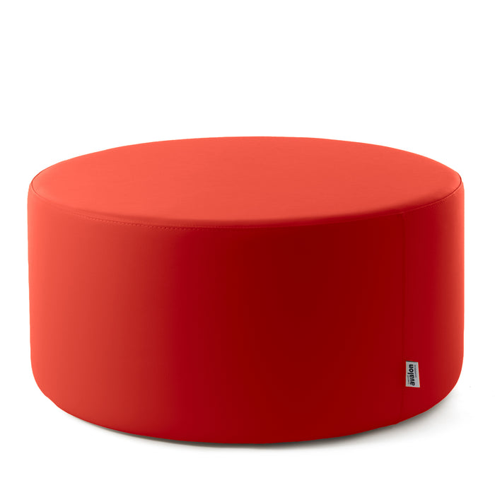 Avalon Pouf Rigido Cilindro Similpelle Mamba Trendy Classe 1-IM Ignifugo per Interno ed Esterno. Dim: Ø90 cm X H43 cm