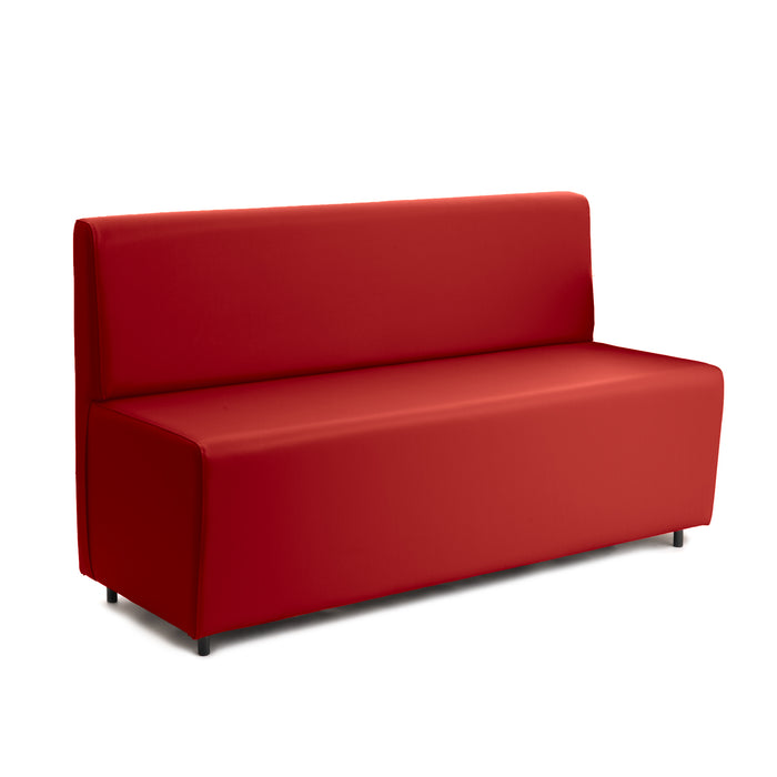 Essence 3-seater sofa for restaurants in faux leather Mamba Dim 150x62xH88