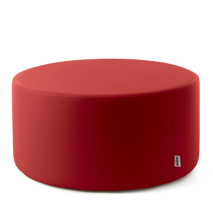 Avalon Pouf Rigido Cilindro Similpelle Mamba Trendy Classe 1-IM Ignifugo per Interno ed Esterno. Dim: Ø90 cm X H43 cm