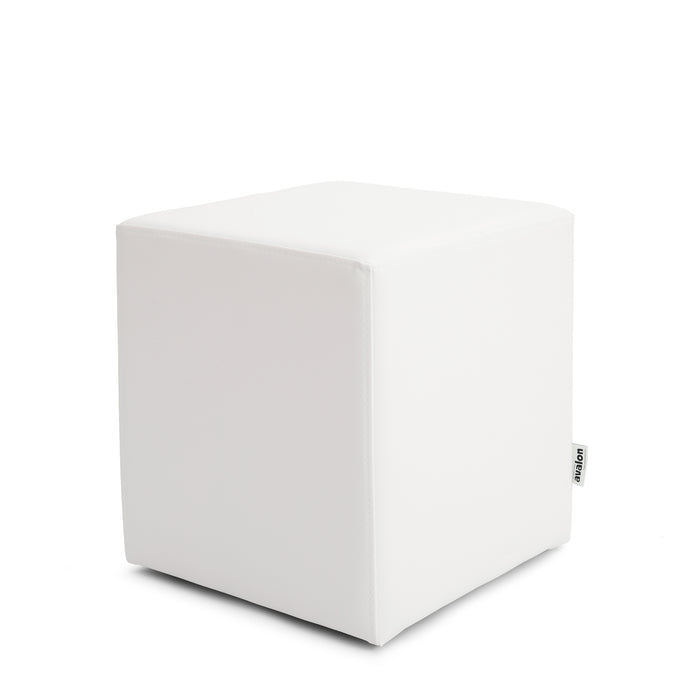 Pouf Cubo Rigido Sfoderabile 40x40 cm in Ecopelle Antimacchia o Velluto Avalon – Design Moderno Made in Italy