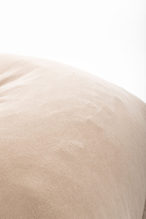Outlet - Pouf Shongo grande a forma di triangolo in tessuto antimacchia Dali per interno dim: 140x175 cm colore Camel