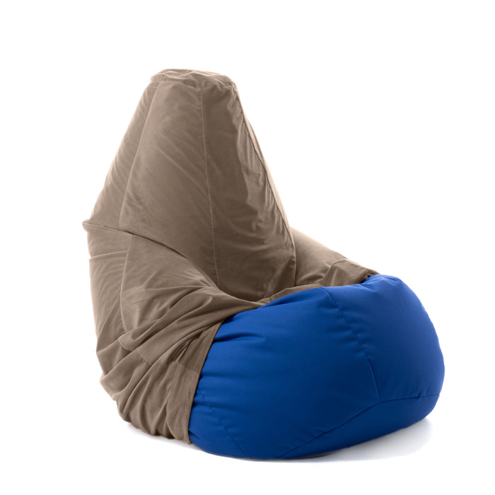 Cover Velvet Bean Bag L Made in Italy in Velvet Fabric