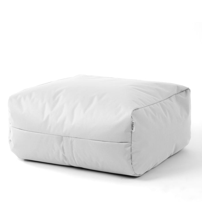Discounted - Gaia Large Square Soft Pouf in Samba fabric for outdoors and indoors dim 80x80x30 cm