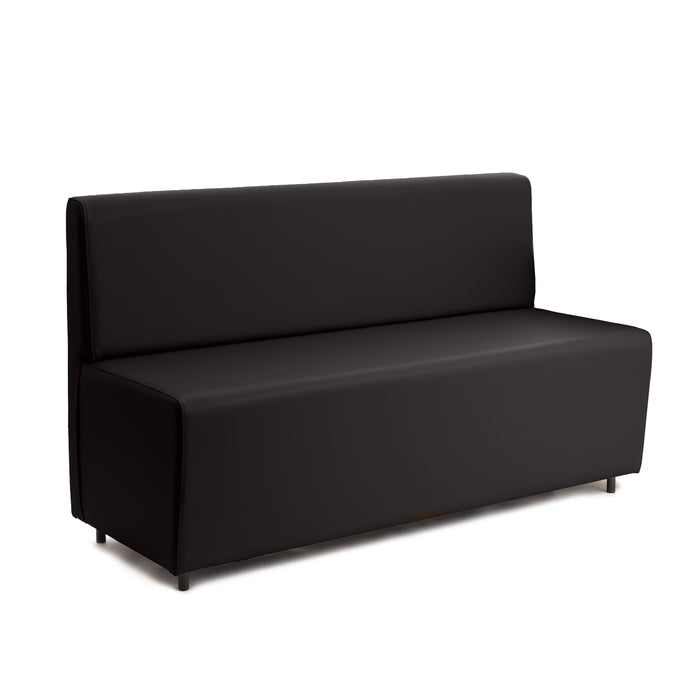 Essence 3-seater sofa for restaurants in faux leather Mamba Dim 150x62xH88
