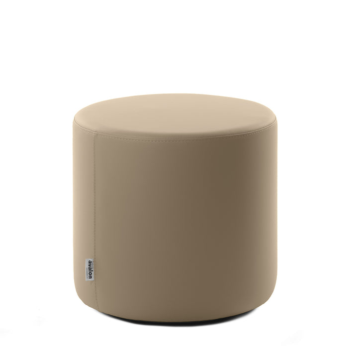 Avalon Rigid Cylinder Pouf Faux Leather Jazz for Indoor and Outdoor Dim: Ø40 cm X H43 cm