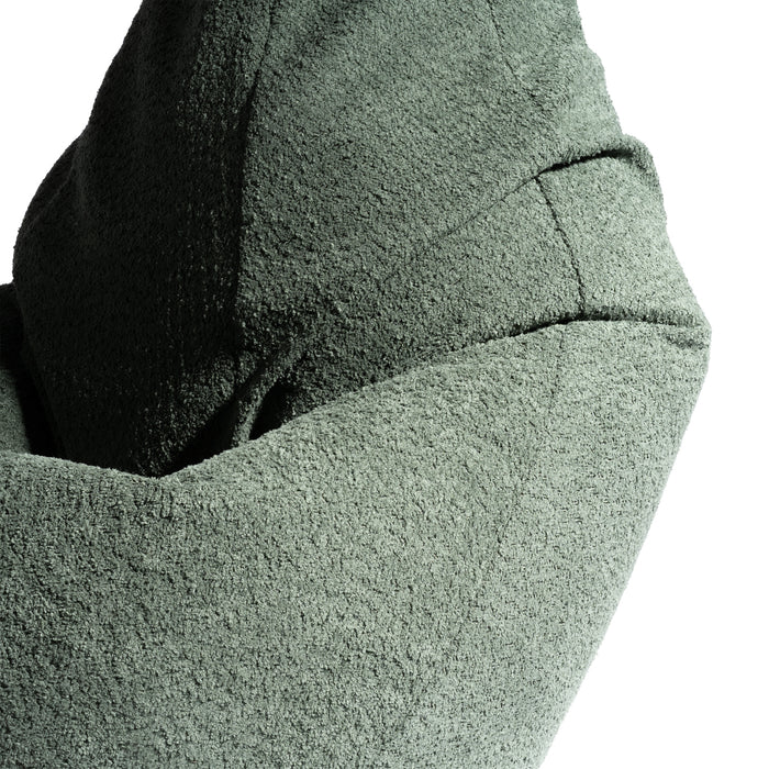 Pouf Poltrona Sacco Grande BAG L Avalon in tessuto Bouclè per interno dim. 80 x 125 cm
