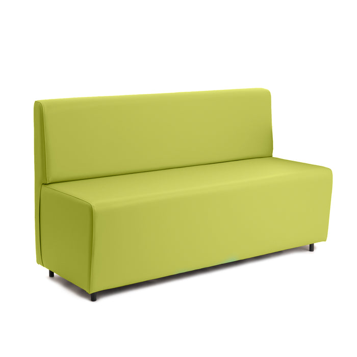 Essence 3-seater sofa for restaurants in faux leather Mamba Dim 150x62xH88