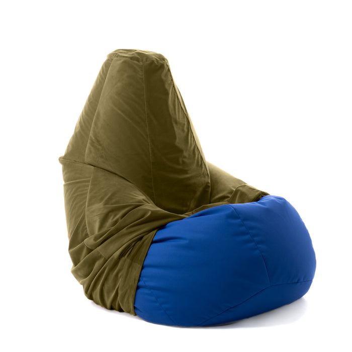 Cover Velvet Bean Bag L Made in Italy in Velvet Fabric
