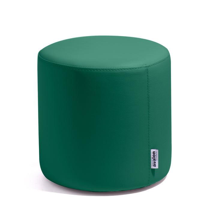 Avalon Rigid Cylinder Pouf Table in Mamba Trendy Faux Leather, Class 1-IM, Fire Retardant, for Indoor and Outdoor Use. Dimensions: Ø45 cm X H40 cm