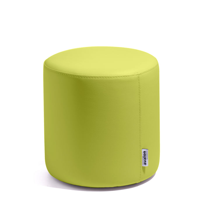 Avalon Rigid Cylinder Pouf Table in Mamba Trendy Faux Leather, Class 1-IM, Fire Retardant, for Indoor and Outdoor Use. Dimensions: Ø35 cm X H32 cm