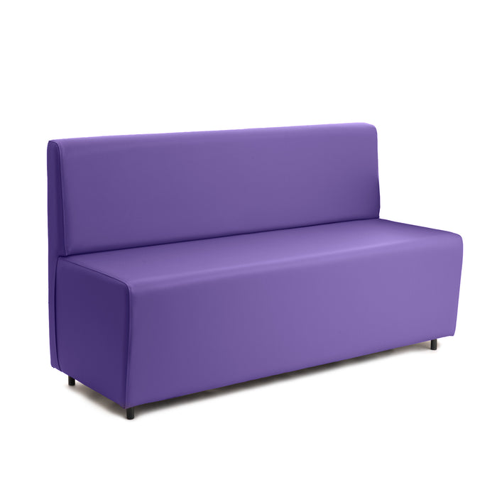 Essence 3-seater sofa for restaurants in faux leather Mamba Dim 150x62xH88