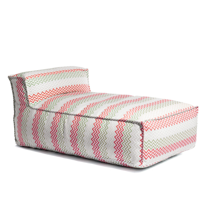 Deluz outdoor pouf bed in Funny fabric dim: 165x98x65 cm
