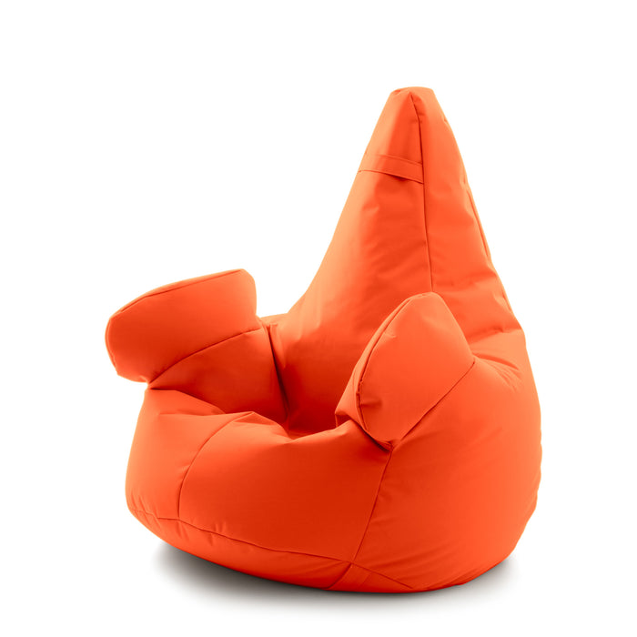 Pouf poltrona sacco con braccioli Ploof, Avalon in tessuto poliestere Jive per interno Imbottito. Dim: Ø85 x H90 cm