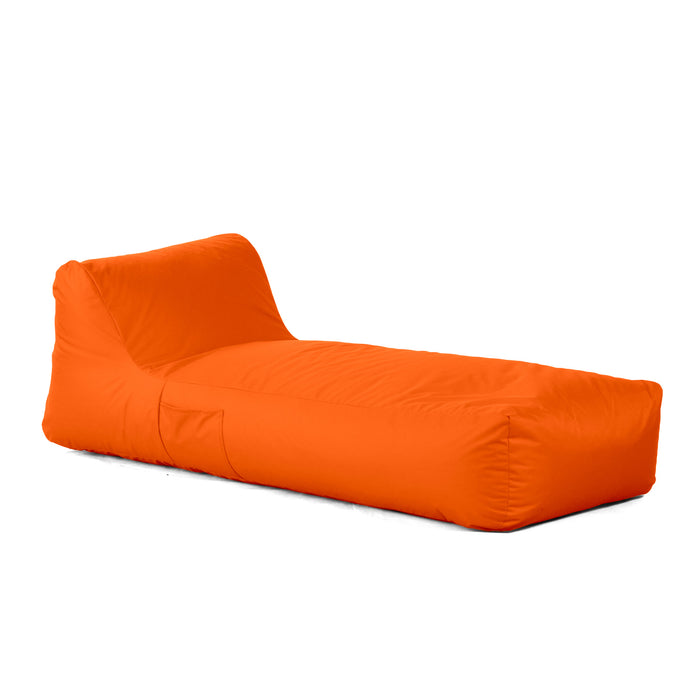 Pouf Lettino Gaia in tessuto Samba con sacca interna, antistrappo, impermeabile per esterno - dim 190x80 cm