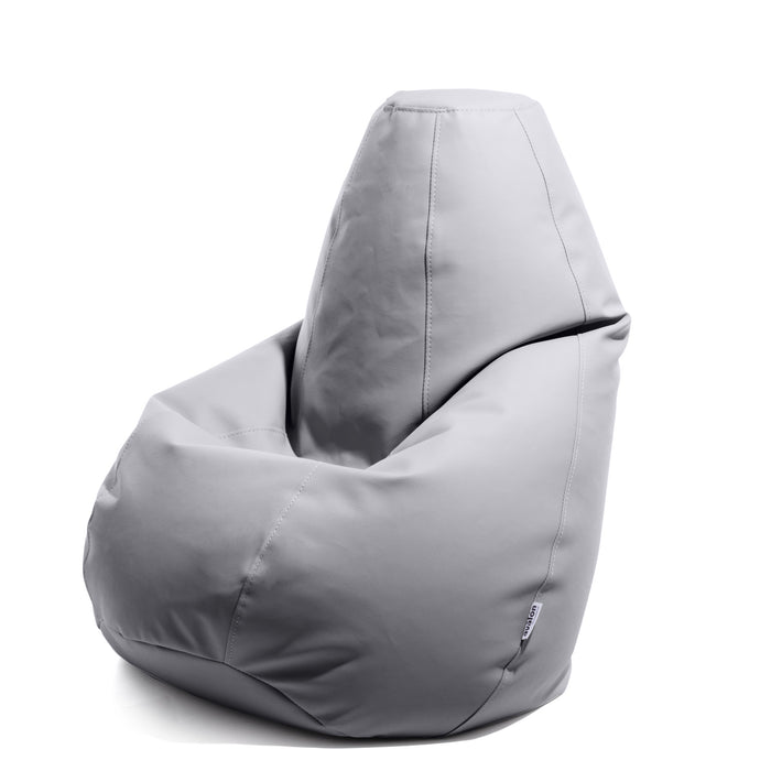 Discounted - Pouf Armchair Sacco BAG Leatherette Jazz dim. 68 x 107 cm Light Blue - Regenerated