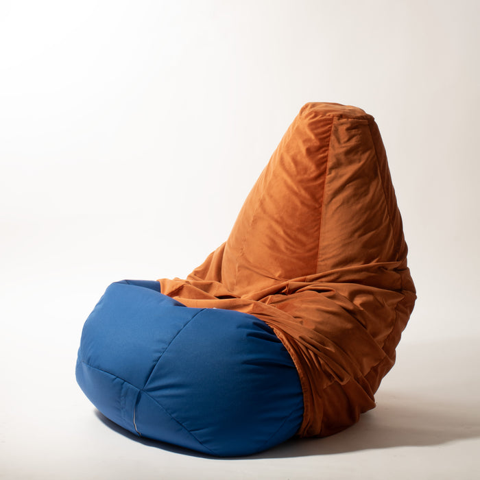 Cover Velvet Bean Bag L Made in Italy in Velvet Fabric