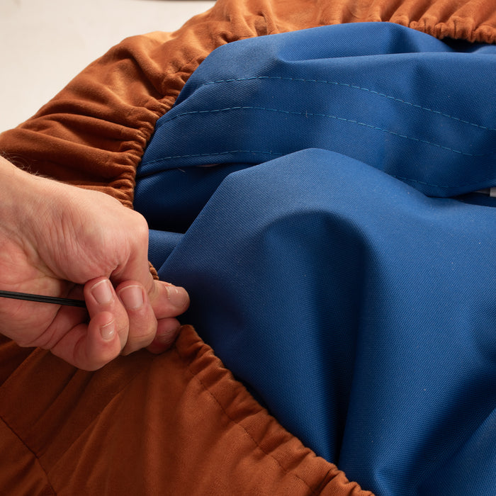 Cover Velvet Bean Bag L Made in Italy in Velvet Fabric