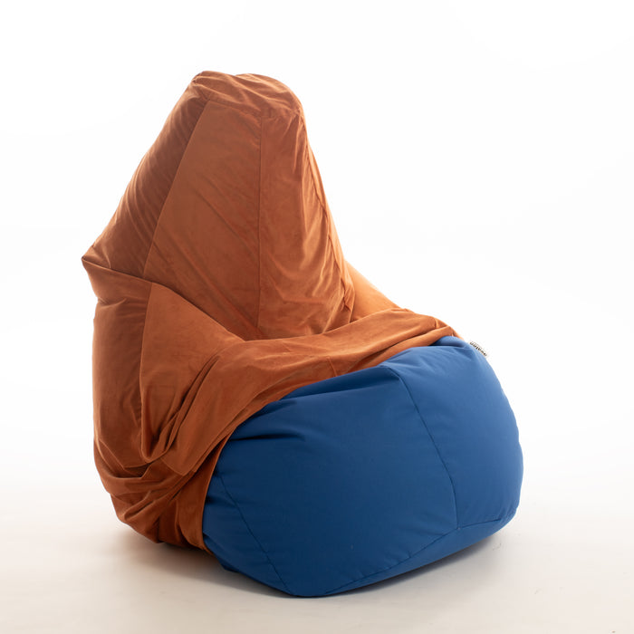 Cover Velvet Bean Bag L Made in Italy in Velvet Fabric