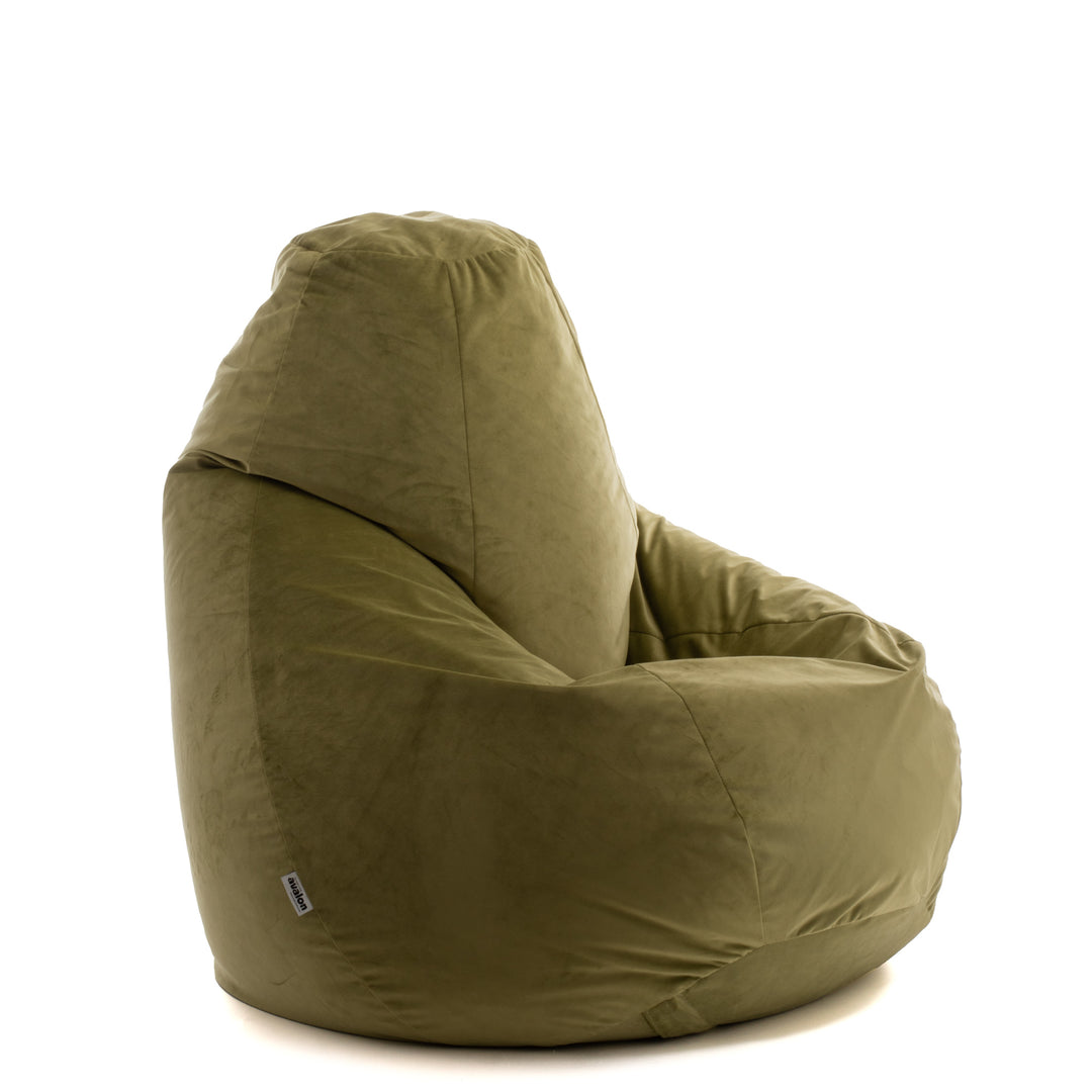 Outlet Pouf Poltrona Sacco Grande BAG XXL in velluto 95 x