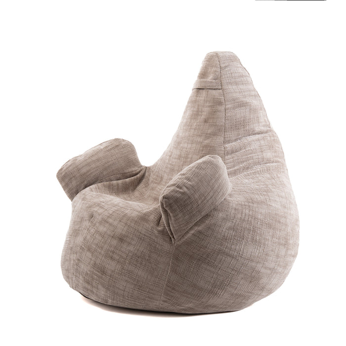 Pouf Poltrona Sacco Gigante XL Ploof Avalon in tessuto Antimacchia Cannet per interno dim. Ø95 x H105 cm