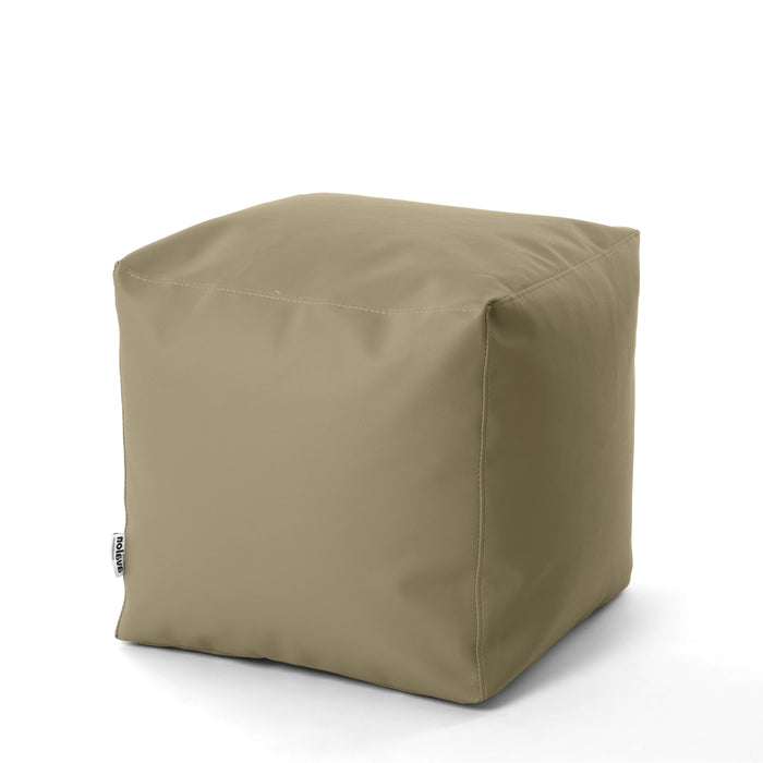 Outlet - Avalon Mamba Cube Pouf, Faux Leather, Trendy, Size: 50x50 cm, Height: 50 cm, Color: Purple