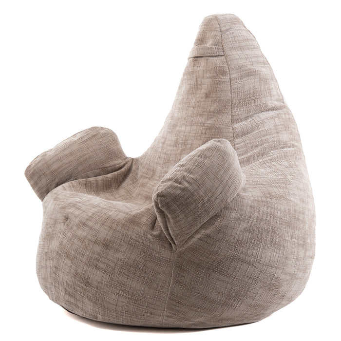Pouf Poltrona Sacco Super Gigante XXL Ploof Avalon in tessuto Antimacchia Cannet per interno dim. Ø105 x H115 cm