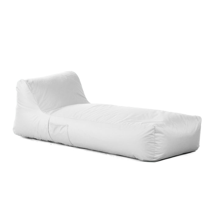 Pouf Lettino Gaia in tessuto Samba con sacca interna, antistrappo, impermeabile per esterno - dim 190x80 cm