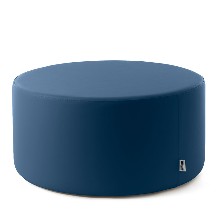 Avalon Tavolino Pouf cilindro rigido Similpelle Mamba Trendy Classe 1-IM Ignifugo per Interno ed Esterno. Dim: Ø90 cm X H40 cm