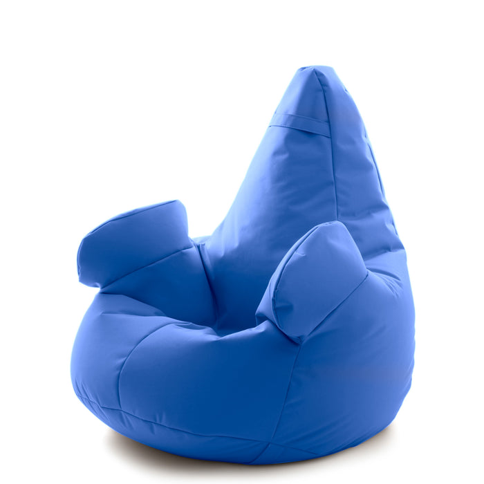 Pouf poltrona sacco Gigante XL con braccioli Ploof, sfoderabile con sacca interna, Avalon in tessuto poliestere Jive per interno Imbottito, Antistrappo, Impermeabile Dim: Ø95 x H105 cm