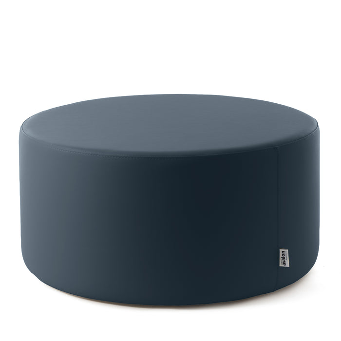 Avalon Tavolino Pouf cilindro rigido Similpelle Mamba Trendy Classe 1-IM Ignifugo per Interno ed Esterno. Dim: Ø90 cm X H40 cm