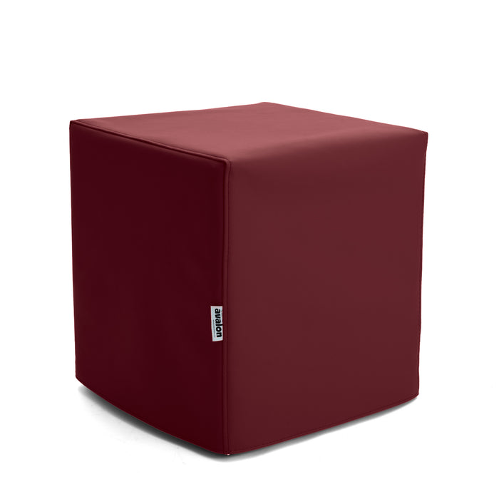 Pouf Cubo Rigido Sfoderabile 40x40 cm in Ecopelle Antimacchia o Velluto Avalon – Design Moderno Made in Italy