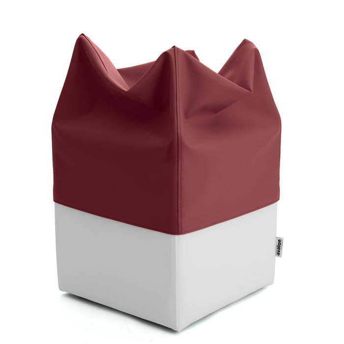 Pouf Cubo Rigido Sfoderabile 40x40 cm in Ecopelle Antimacchia o Velluto Avalon – Design Moderno Made in Italy