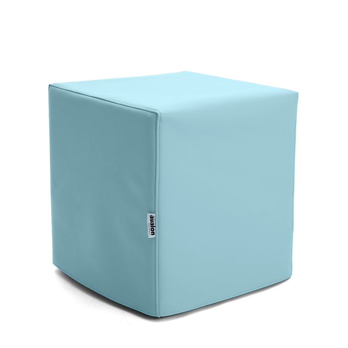 Pouf Cubo Rigido Sfoderabile 40x40 cm in Ecopelle Antimacchia o Velluto Avalon – Design Moderno Made in Italy