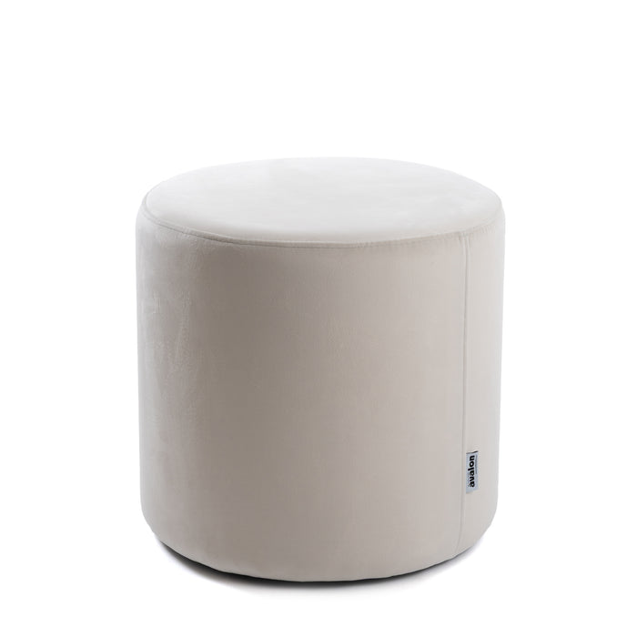 Pouf cilindro rigido in Velluto Premium per Interno. Dim: Ø45 cm X H43 cm