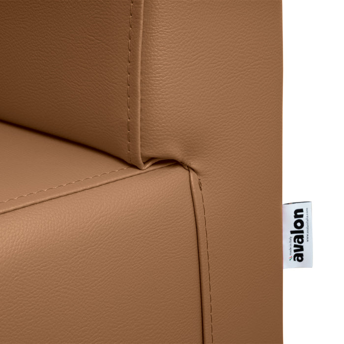 Panda 2-seater bar sofa in Mamba imitation leather